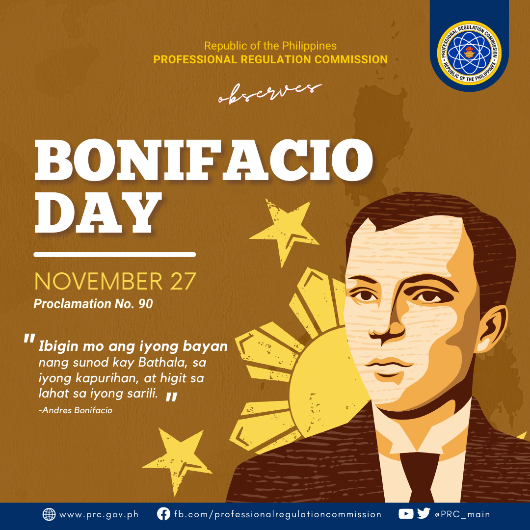 bonifacio day 2023.png Professional Regulation Commission